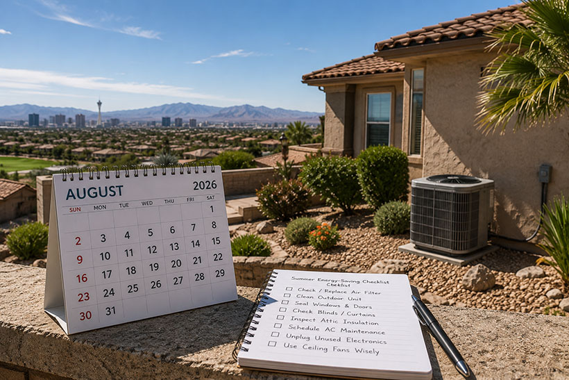 The Summer Energy Saving Checklist Every Las Vegas Homeowner Should Do During August