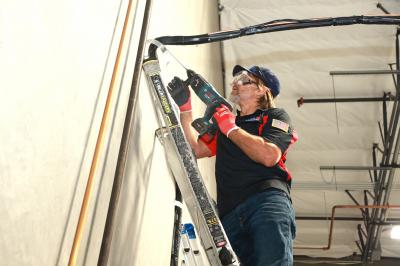 Mounting AC system on the wall – Tournament Hills